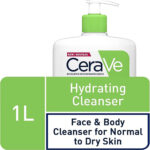 CeraVe Hydrating Cleanser for Normal to Dry Skin 1 Litre with Hyaluronic Acid and 3 Essential Ceramides - Image 6