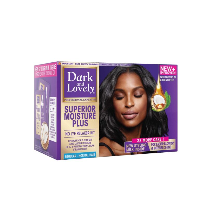 Dark & Lovely Superior Moisture Plus No-Lye Relaxer Kit – Regular
